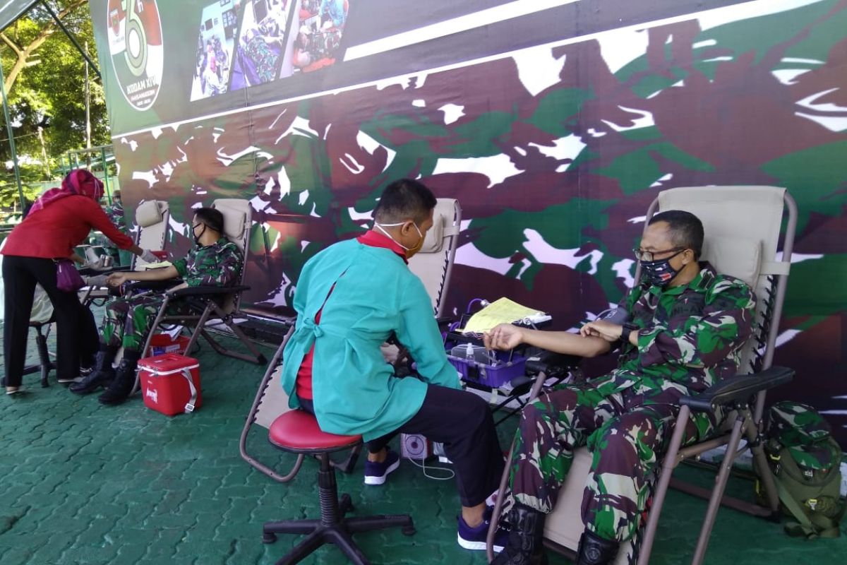 Kodam XIV/Hasanuddin targetkan sumbang 800 kantong darah jelang HUT TNI