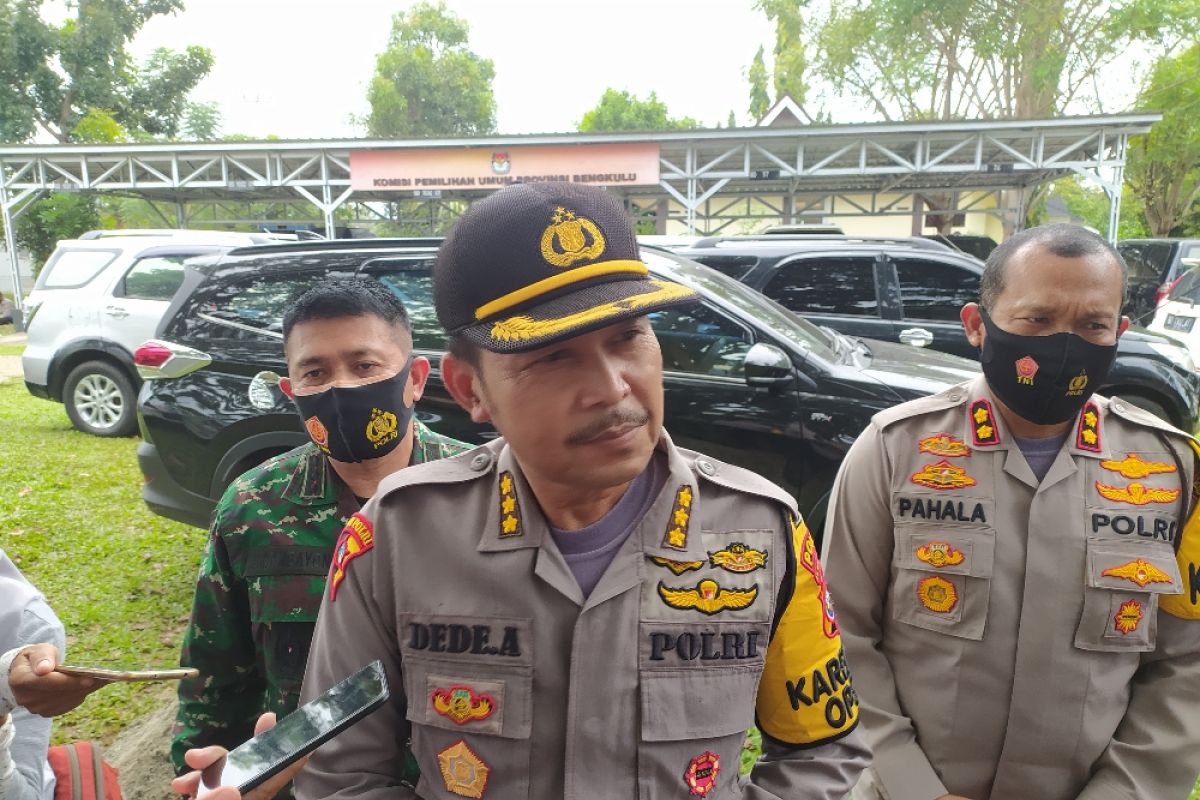 Ribuan polisi dikerahkan amankan penetapan Cakada di Bengkulu