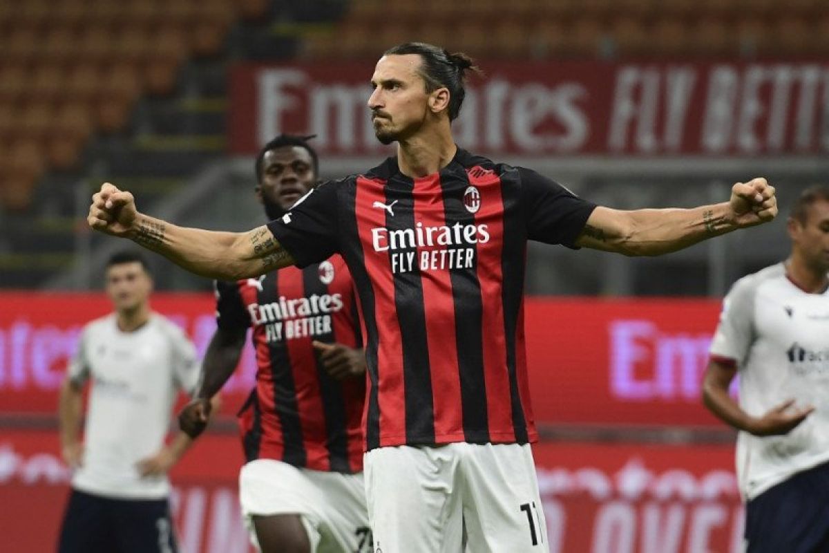 Ibra cetak dua gol, Milan awali musim dengan kemenangan 2-0