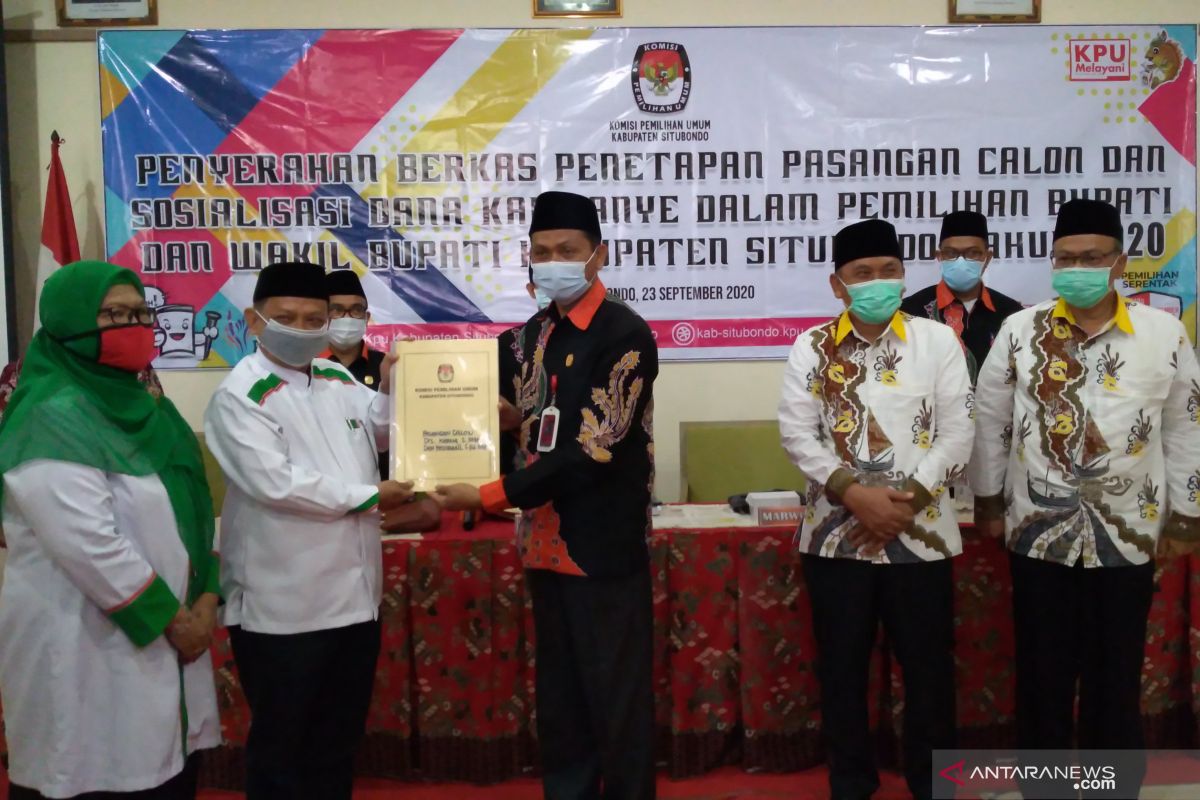 KPU Situbondo tetapkan dua pasangan calon