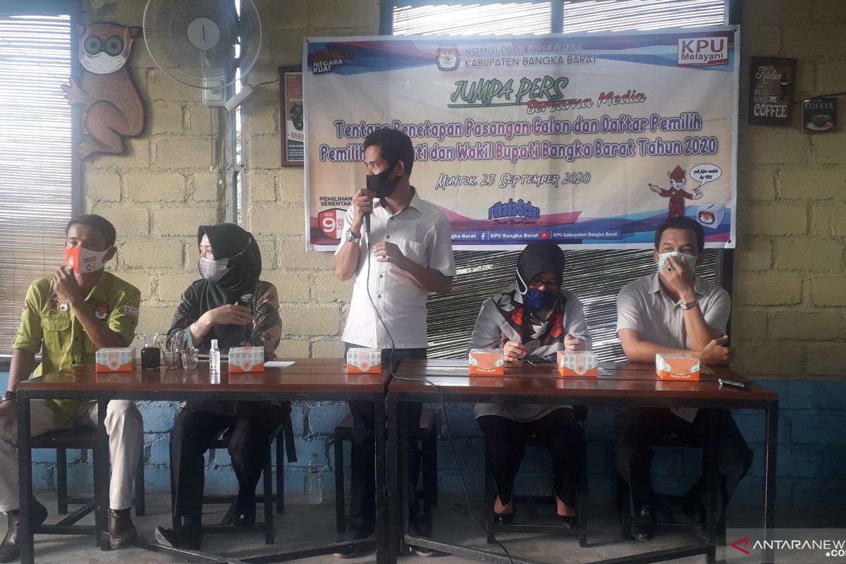 Tiga pasangan penuhi syarat pencalonan peserta Pilkada Bangka Barat