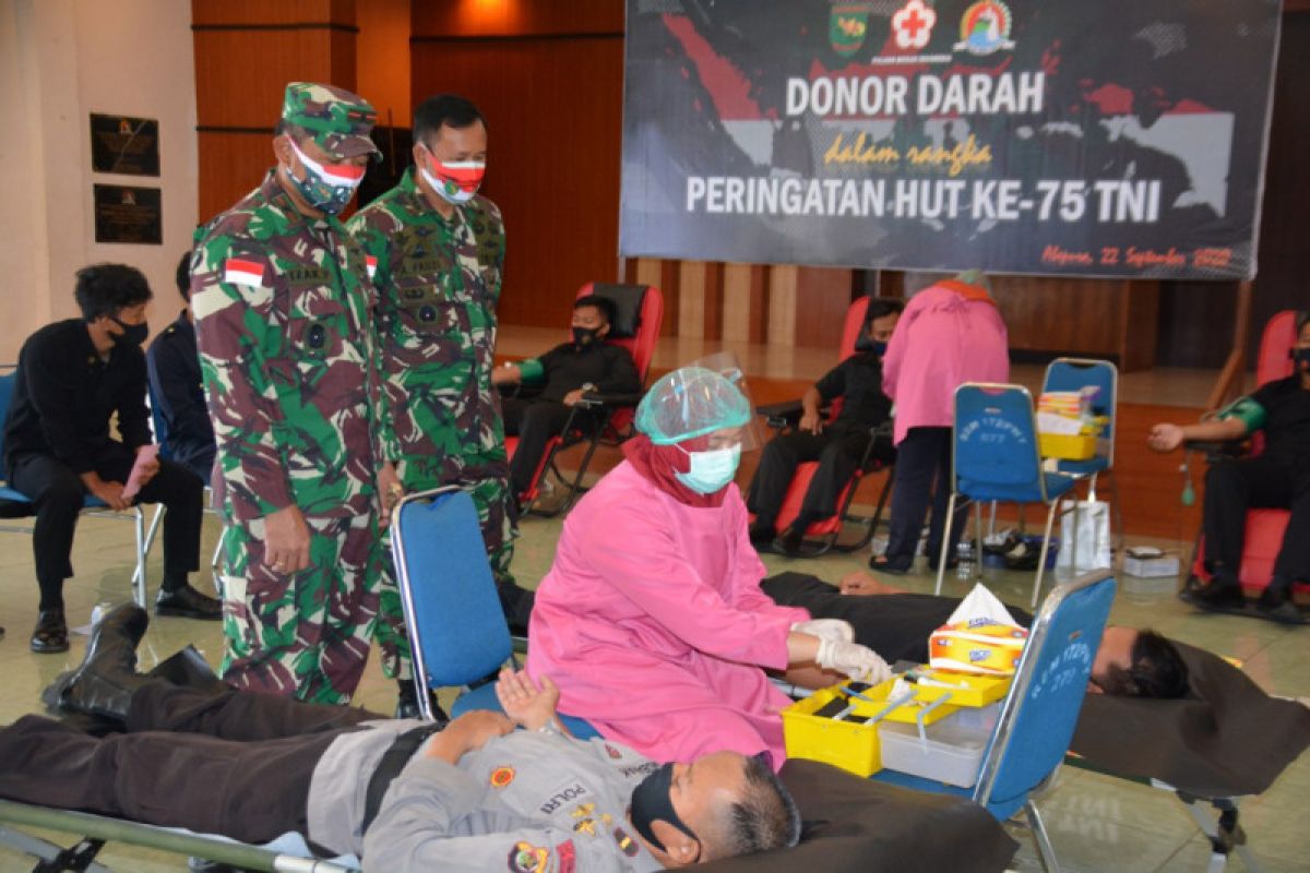 Danrem 172 Brigjen Izak: donor darah kegiatan kemanusiaan peringati HUT TNI