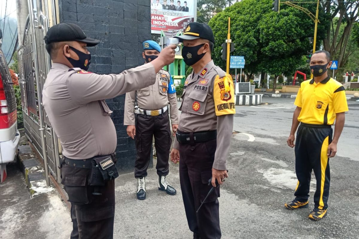 Polres Aceh Tengah perketat protokol kesehatan personel dan tahanan