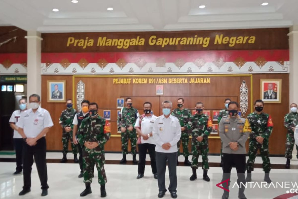 Danrem-Walikota Samarinda koordinasi penanganan COVID-19