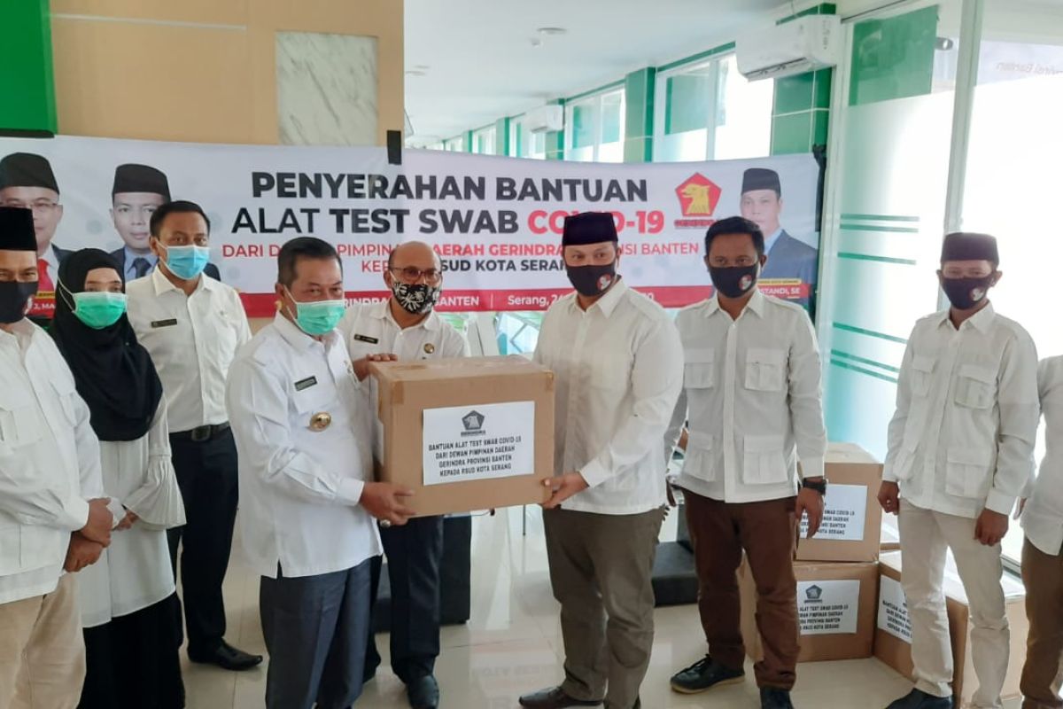 Pemkot Serang terima bantuan 1.000 alat PCR dari Partai Gerindra Banten