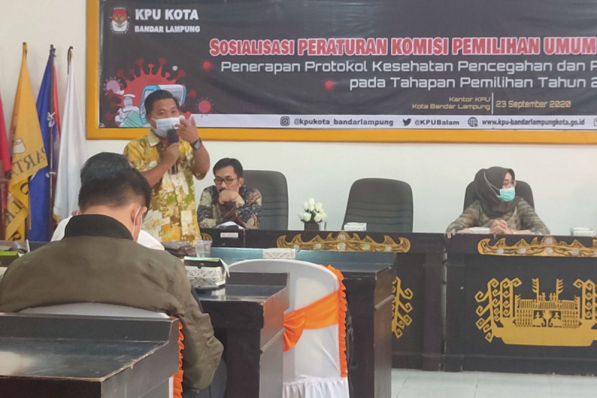 KPU Bandarlampung tetapkan tiga paslon peserta Pilkada 2020