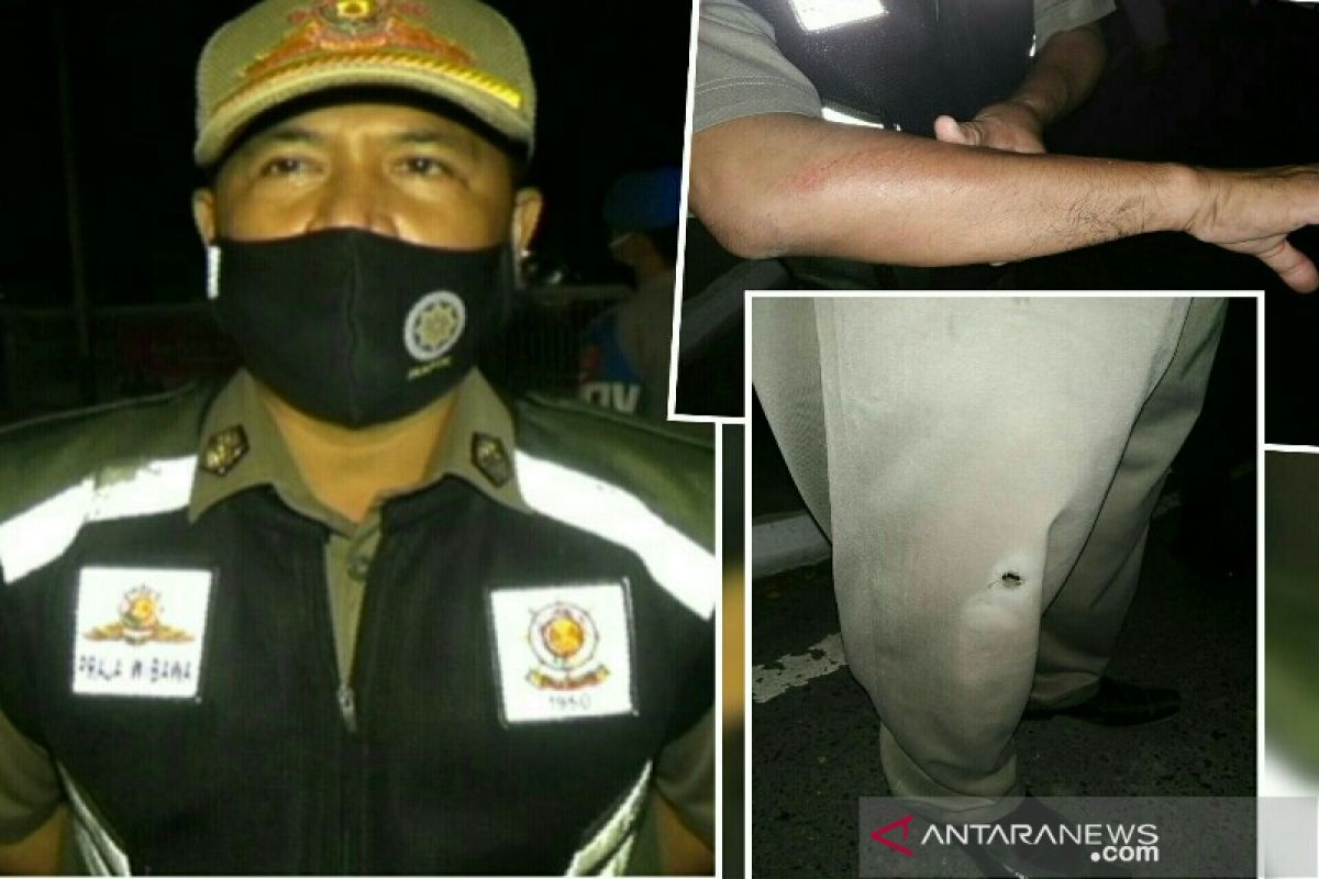 Kasatpol PP terseret empat meter saat operasi razia masker