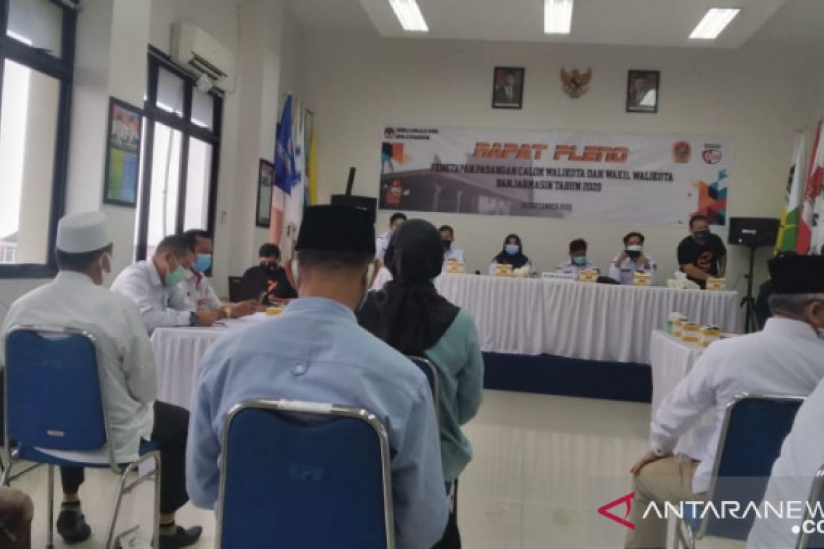 KPU Banjarmasin resmi tetapkan empat Paslon peserta Pilkada 2020