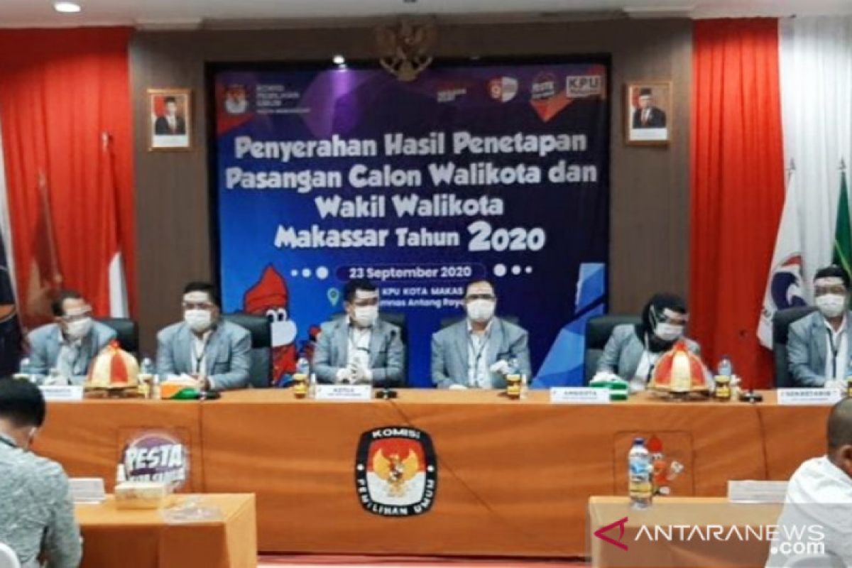 KPU tetapkan empat pasangan calon Pilkada Makassar