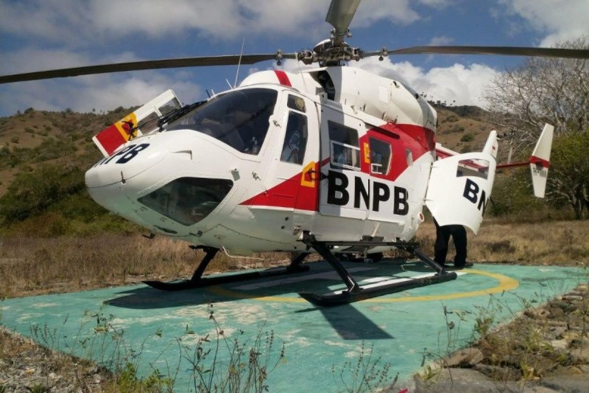 Helikopter BNPB digunakan untuk jemput sampel pemeriksaan COVID-19 di daerah terpencil