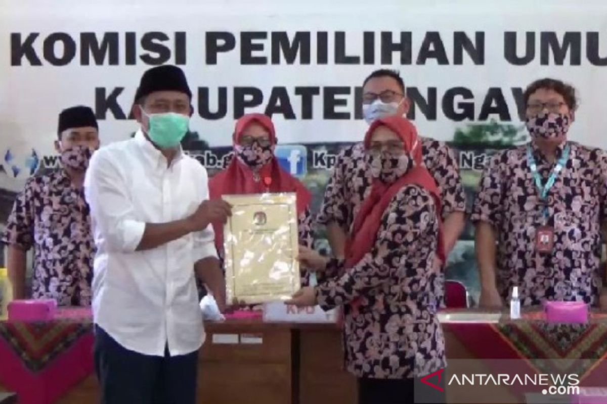 KPU Ngawi tetapkan pasangan "OK" sebagai peserta tunggal Pilkada 2020