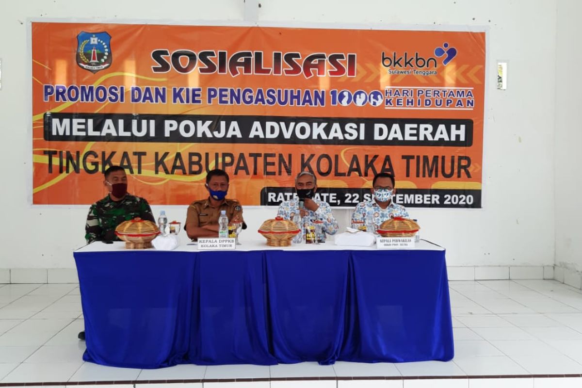 BKKBN Sultra gandeng Pokja Advokasi sosialisasikan 1000 HPK di Kolaka Timur