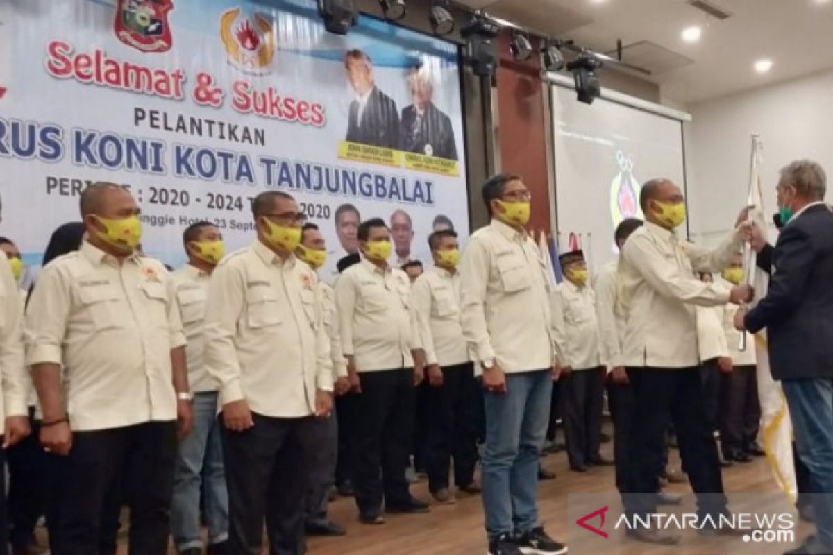 Pengurus KONI Tanjungbalai masa bakti 2020-024 dilantik