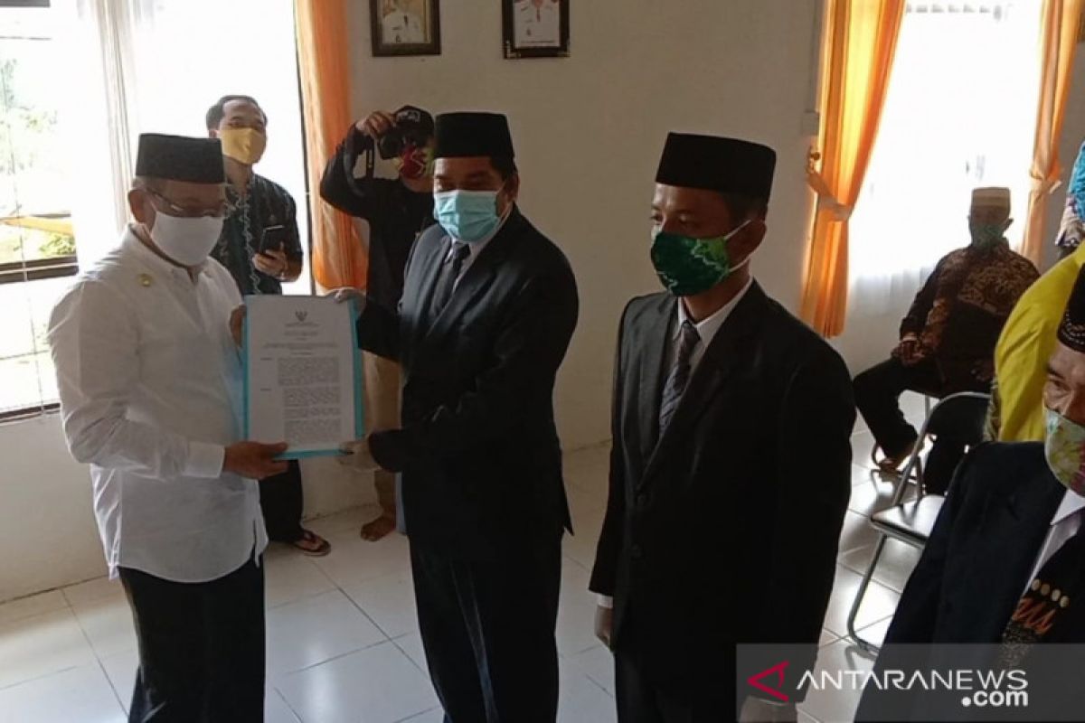 Bupati lantik Penjabat Kades dan anggota BPD