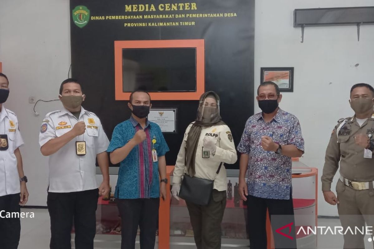 Satpol PP kunjungi DPMPD Kaltim pastikan penerapan protokol kesehatan