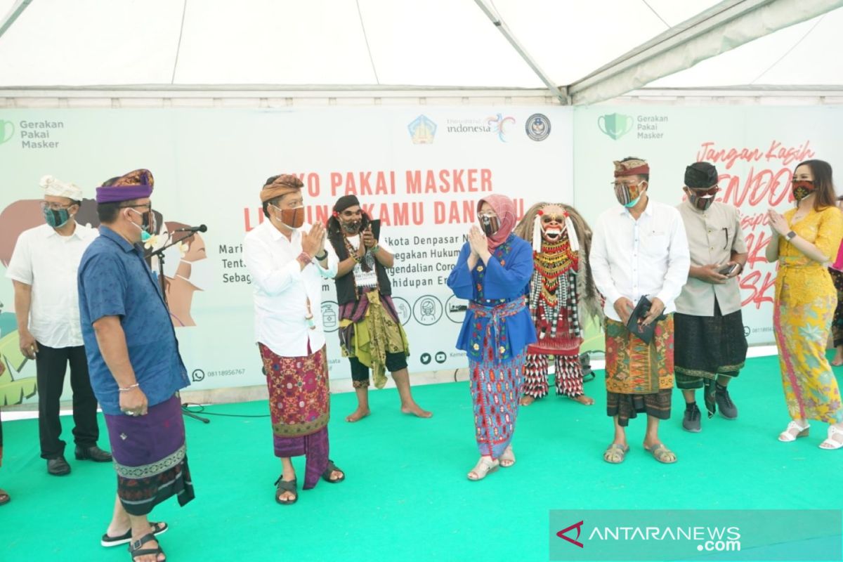 Kemenparekraf-Pemkot Denpasar gelar kampanye "Gerakan Pakai Masker"