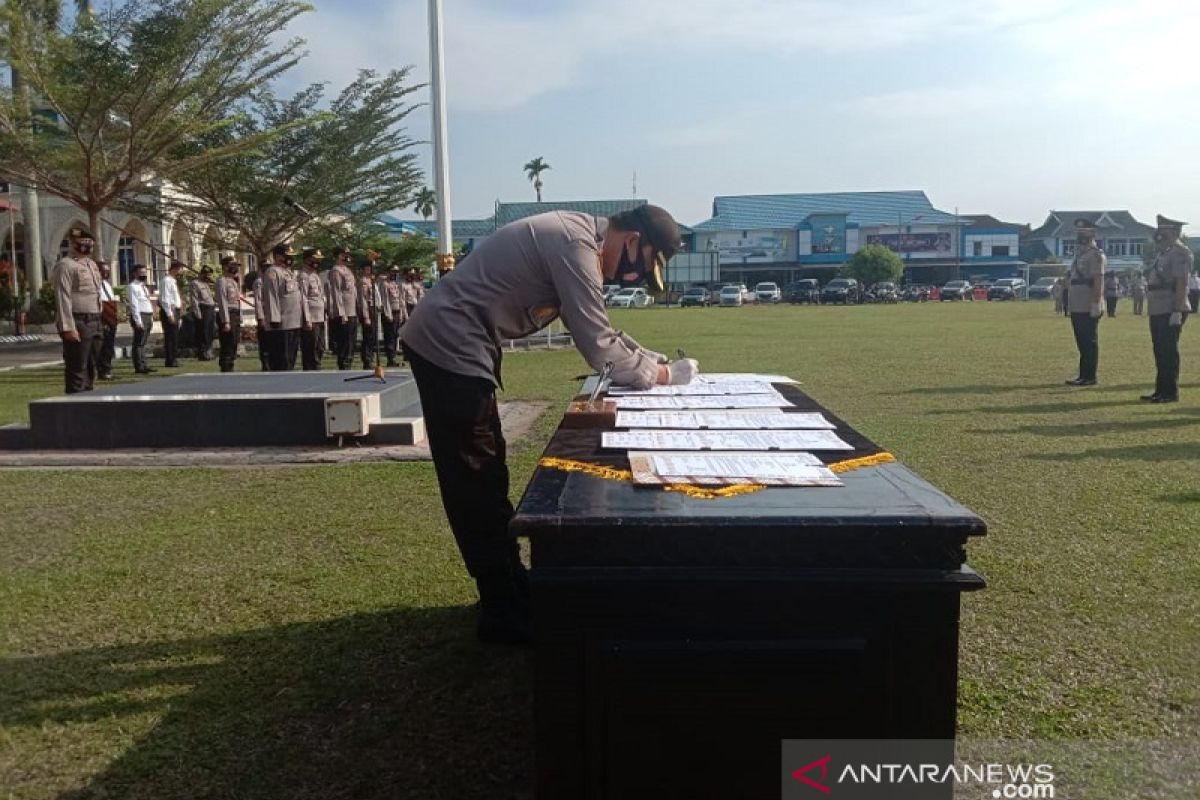 Kapolresta berharap peningkatan kinerja pejabat yang dilantik