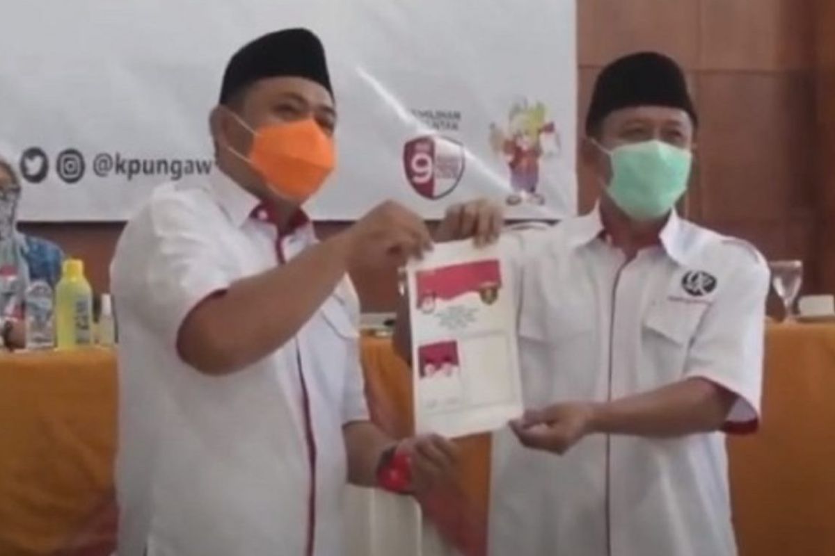 Calon tunggal, KPU Ngawi undi letak posisi gambar paslon pada surat suara