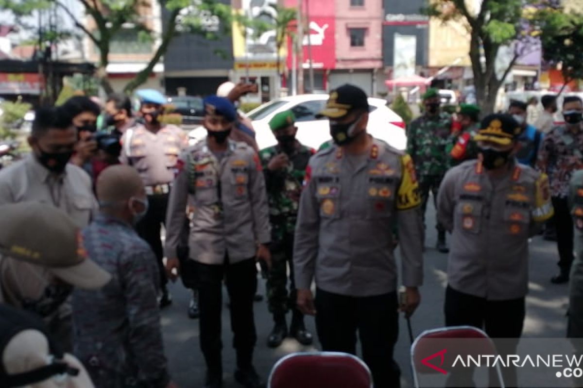 Kapolda Jabar tinjau Operasi Yustisi Protokol Kesehatan di Kota Bogor