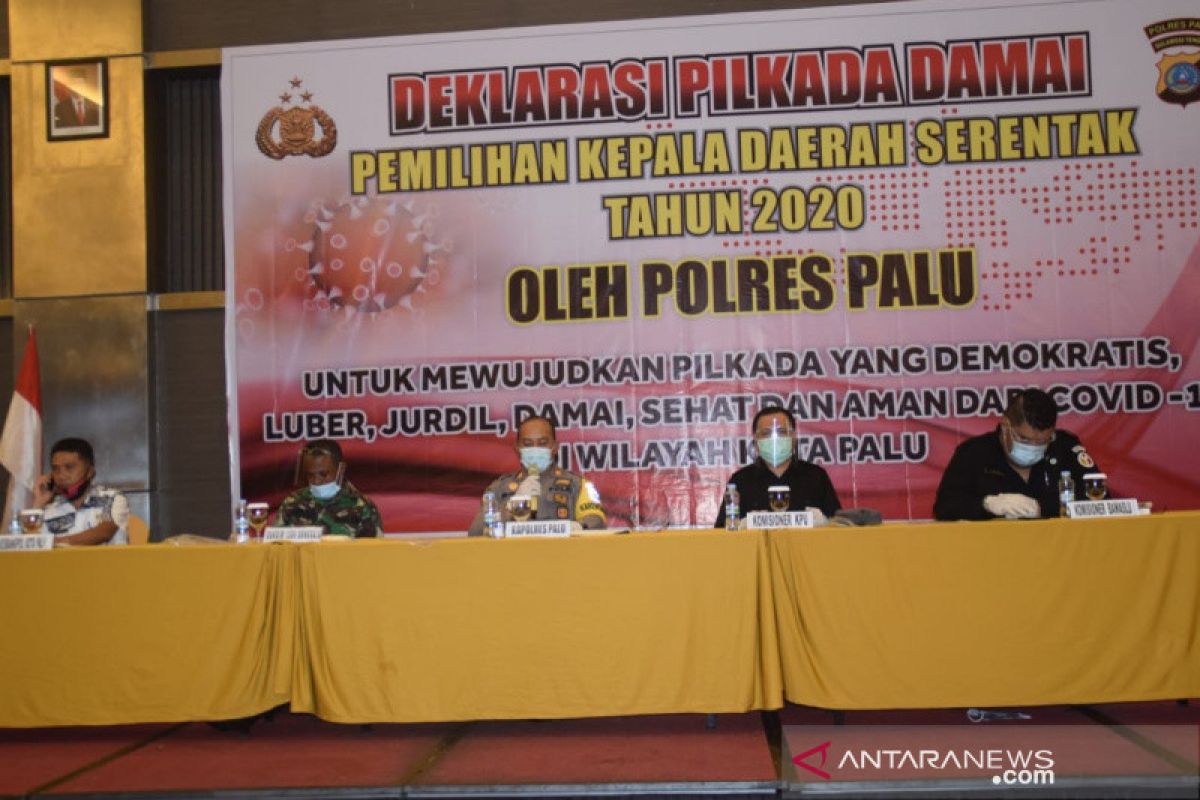 Polres Palu gelar deklarasi pilkada damai tahun 2020