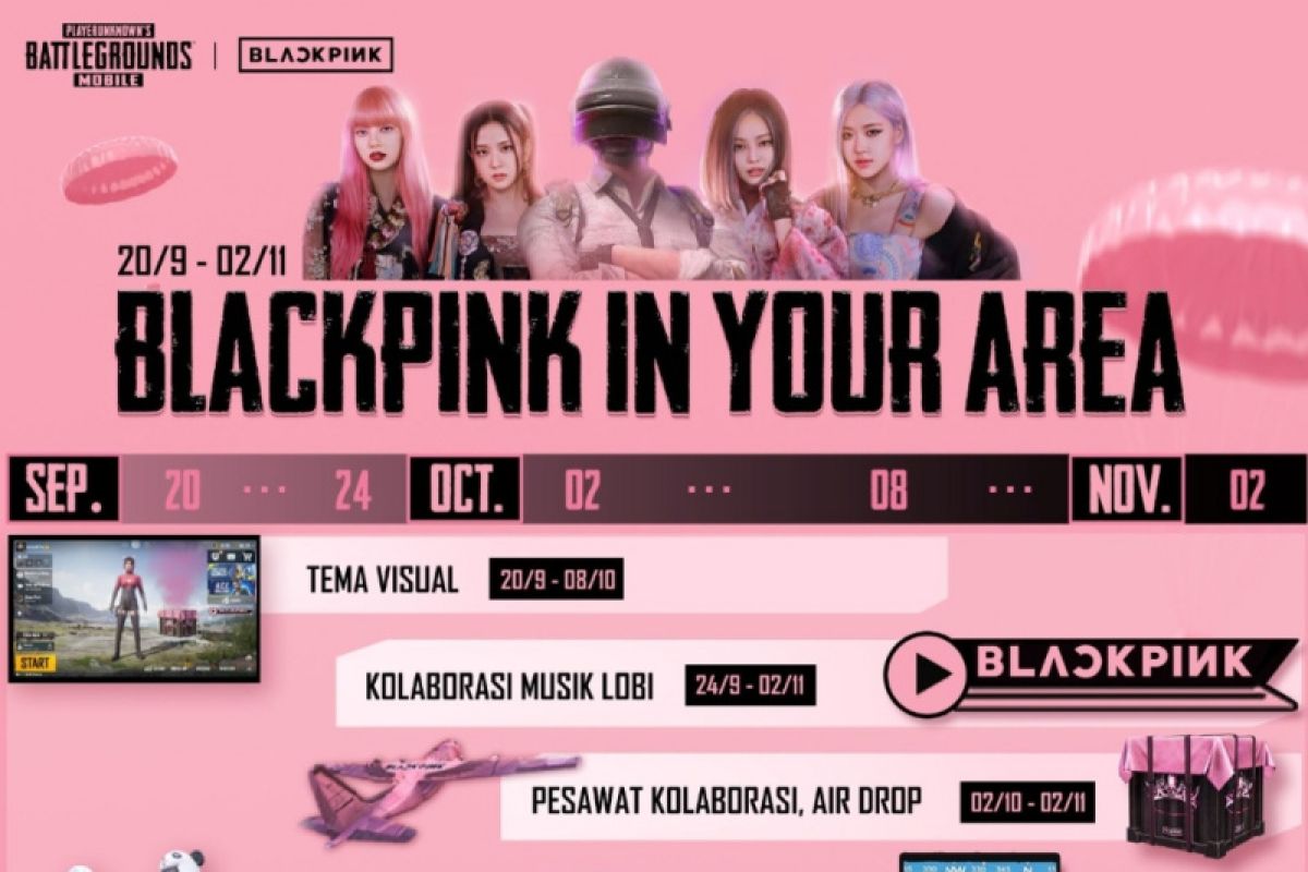 PUBG Mobile dan BLACKPINK beri pengalaman baru bagi penggemar