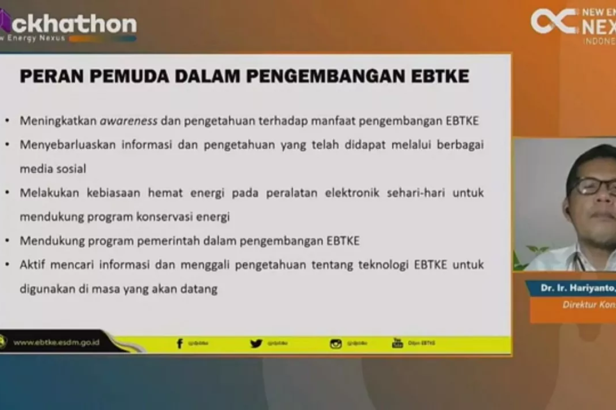 Pemerintah libatkan milenial untuk pengembangan EBT