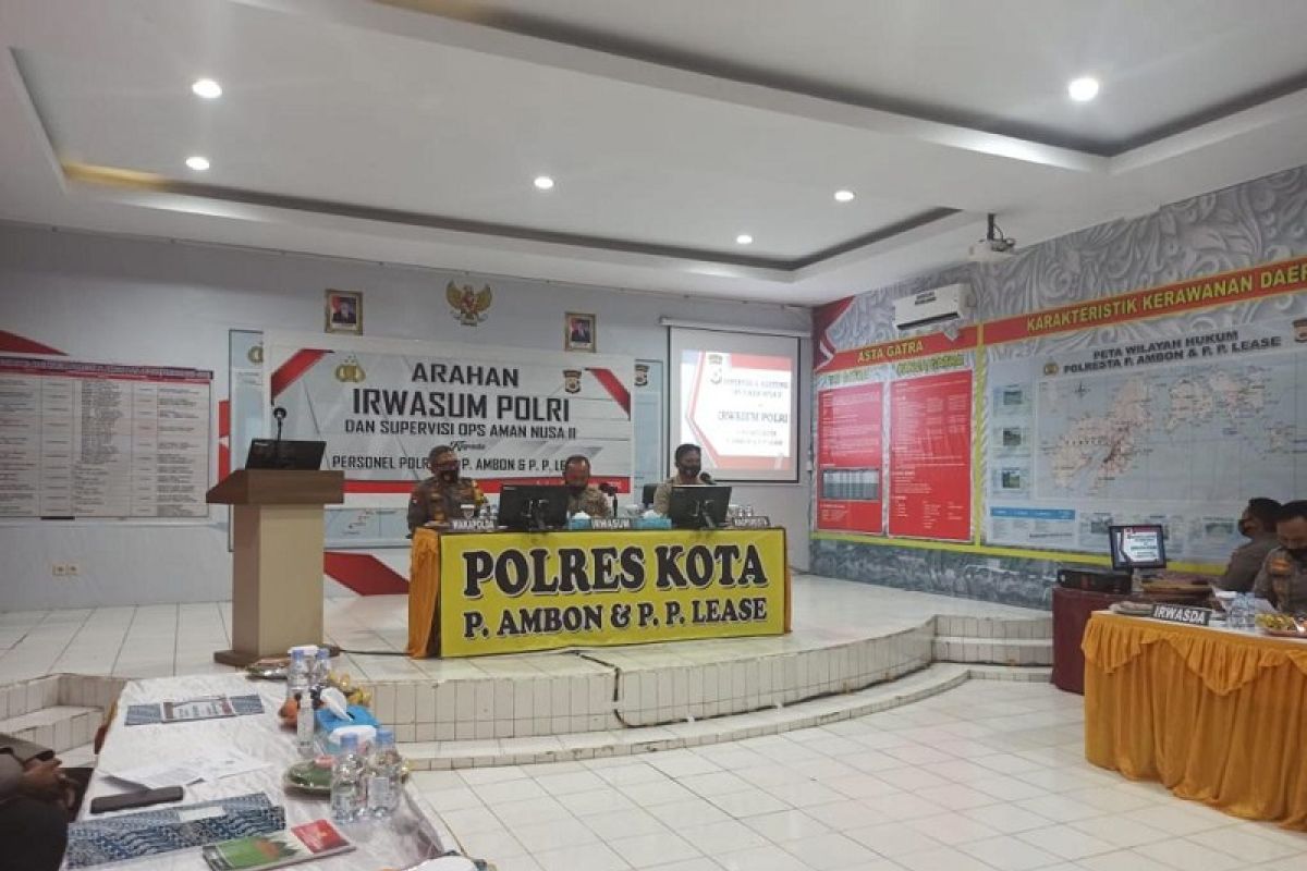 Irwasum Polri:  Polresta Ambon jangan duplikasi anggaran anggota