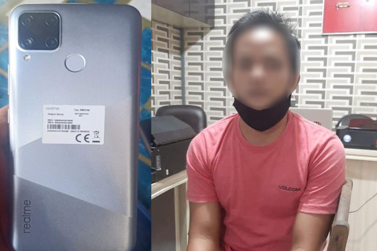 Curi handphone milik PNS DPMDes Kapuas, seorang oknum honorer ditangkap polisi