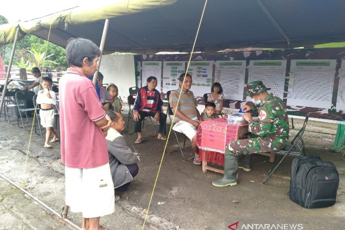 Kodim 0210 siagakan pos kesehatan layani personel TMMD hingga masyarakat umum