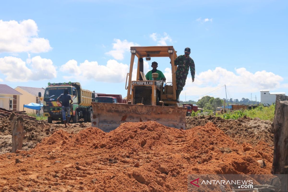 Satgas TMMD pacu pengerjaan pembangunan jalan 1.100 meter di Tarakan