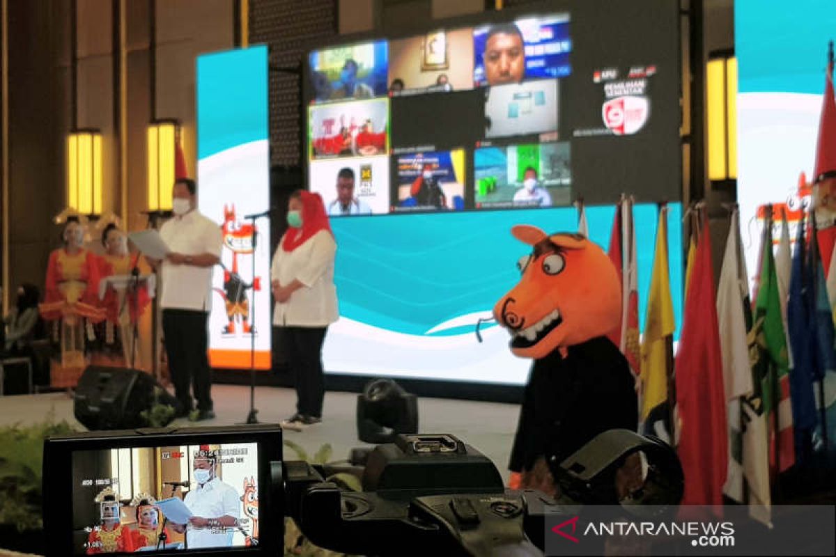 Hendi-Ita berkomitmen terapkan protokol kesehatan di tahapan Pilkada 2020