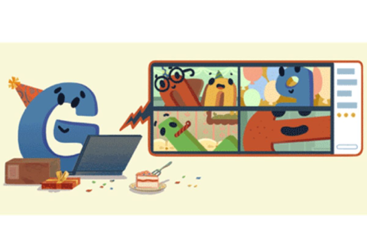 Google Doodle rayakan ulang tahun ke-22 Google