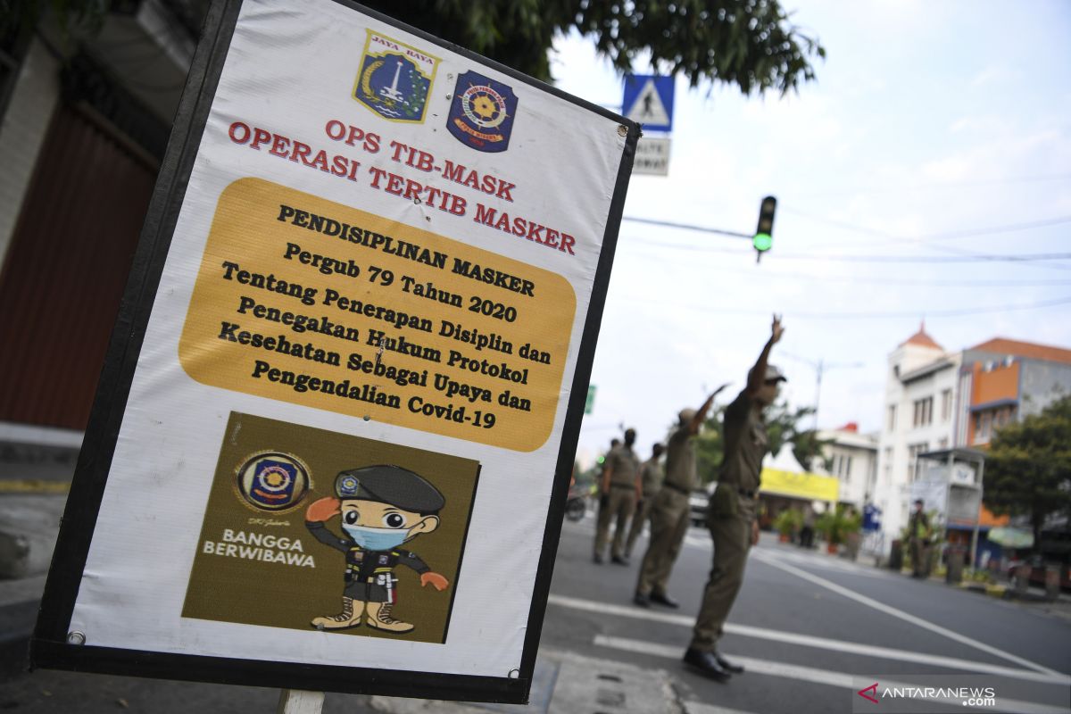 80 persen pelanggar tertib masker di Jakarta Barat anak muda