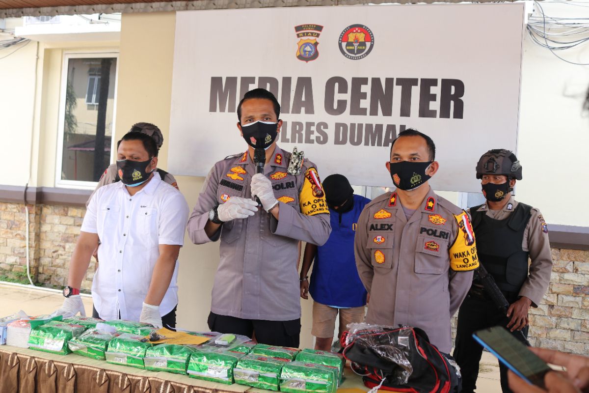 Polres Dumai Sita 14 kg sabu dikendalikan dari Lapas Pekanbaru