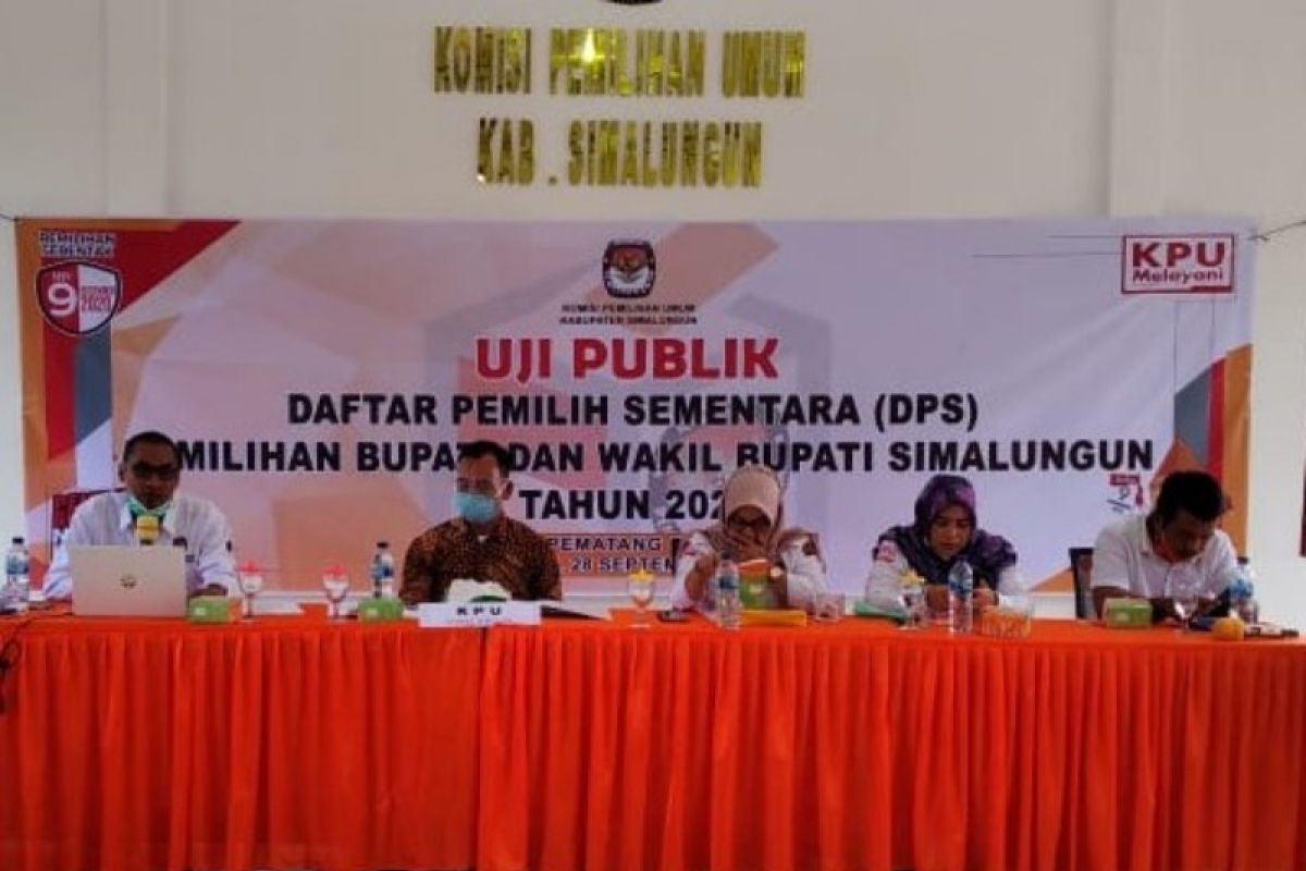 630.764 DPS Pilkada Simalungun diuji publik