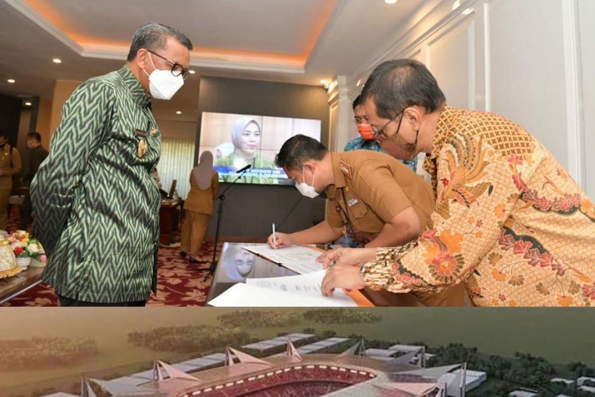 Pemprov Sulsel teken MoU DED dan MK rehabilitasi Stadion Mattoanging