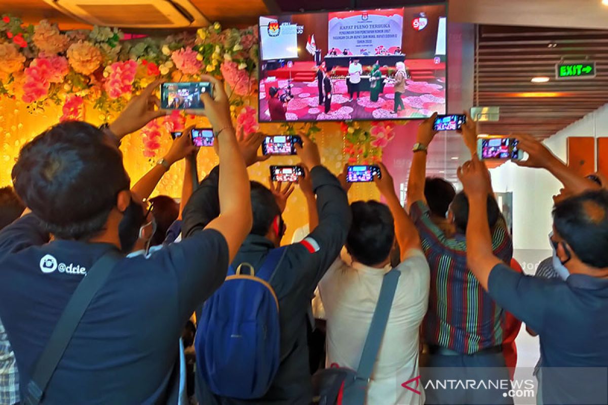 Pilkada Sidoarjo resmi diikuti tiga pasangan calon