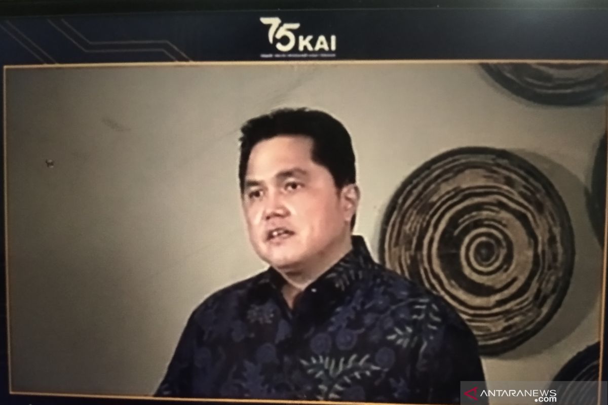 Erick: KAI harus terus perbaiki diri di tengah COVID