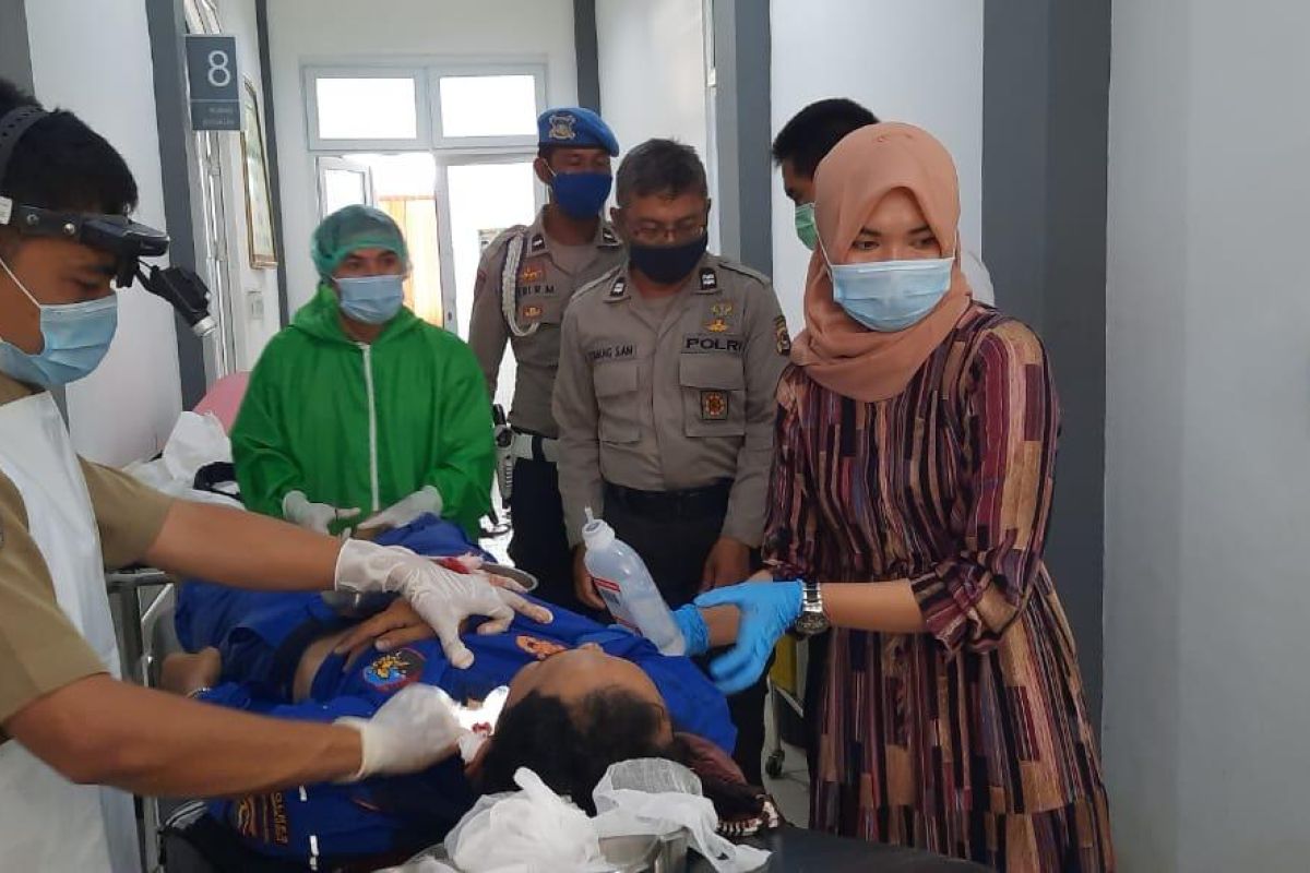 Anggota Polres Lombok Utara tewas bertabrakan dengan mobil bak terbuka