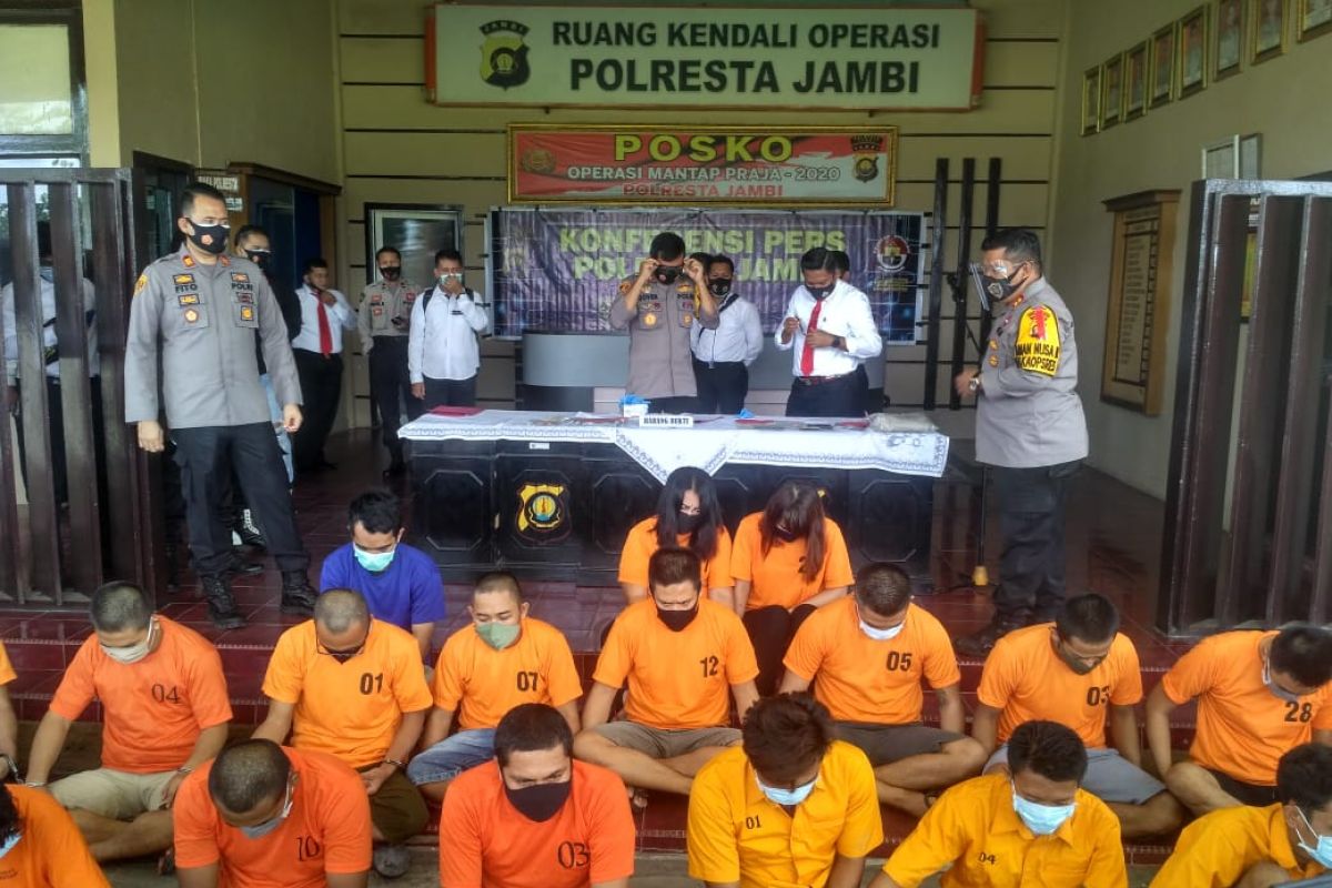 Polresta Jambi ungkap 22 kasus curanmor dan pencurian