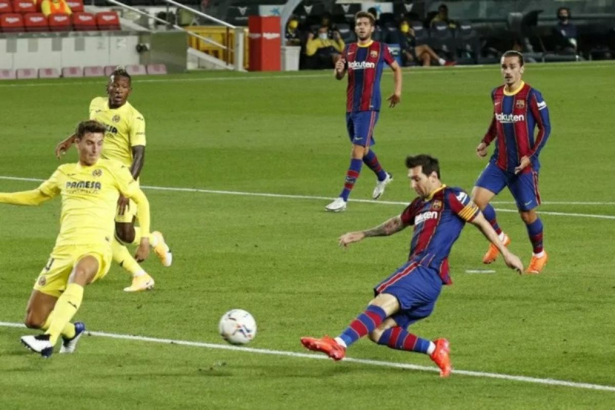 Messi cetak gol di awal pelatih baru Koeman, Barca menang 4-0 atas Villarreal