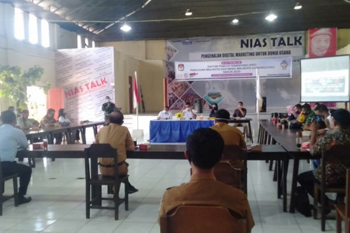 KPU Gunungsitoli uji publik Daftar Pemilih Sementara