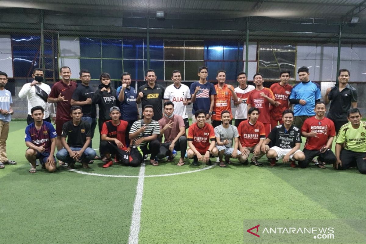 Tim futsal Wakil Ketua DPRA ditahan imbang Pewarta Abdya Kutaraja