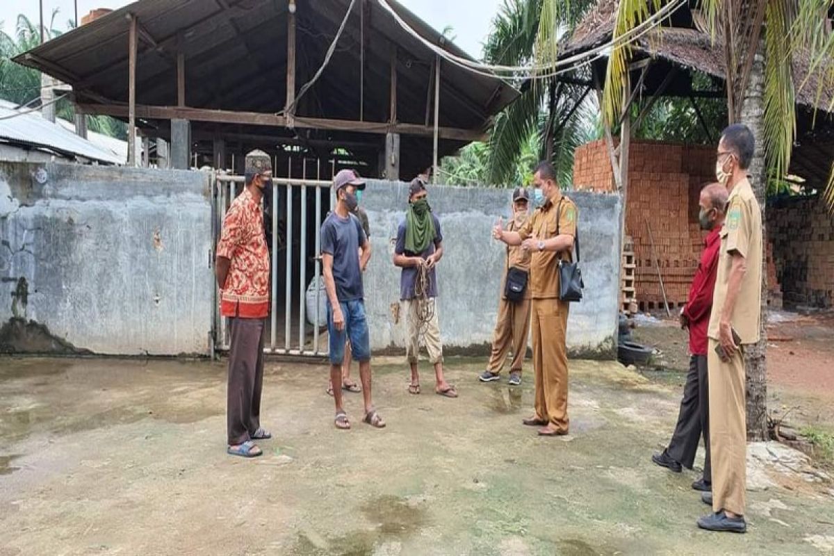 Dusun Sei Mati Ara Condong Stabat Langkat tertutup untuk umum, ditemukan kasus positif COVID-19