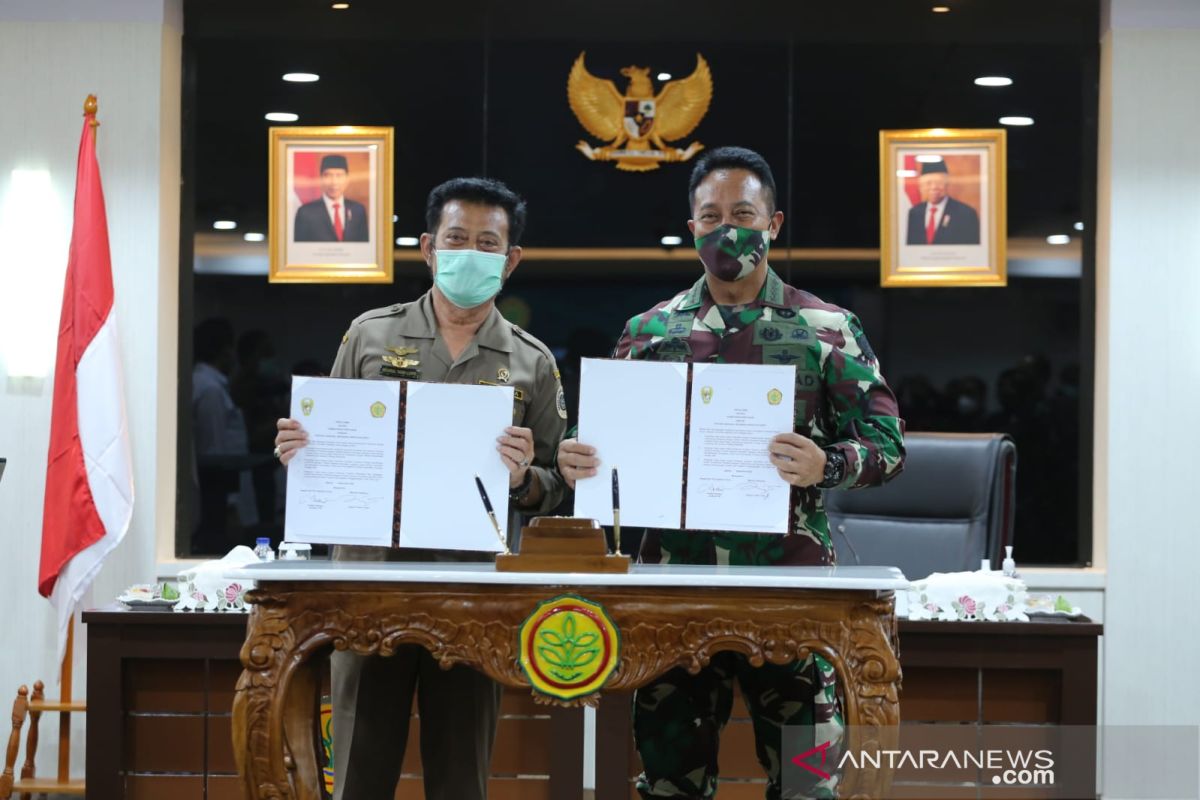 Kementan kerja sama dengan TNI AD dalam program lumbung pangan