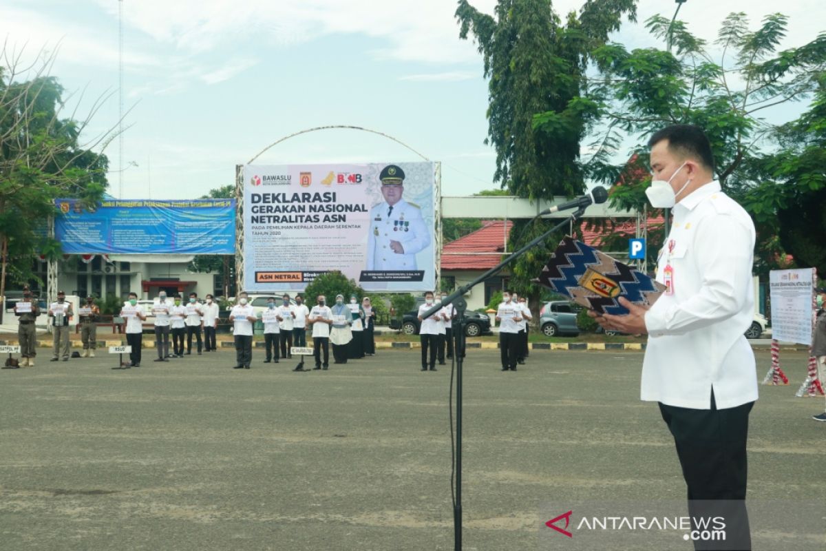 Pjs Wali Kota pimpin deklarasi gerakan nasional netralitas ASN di pilkada