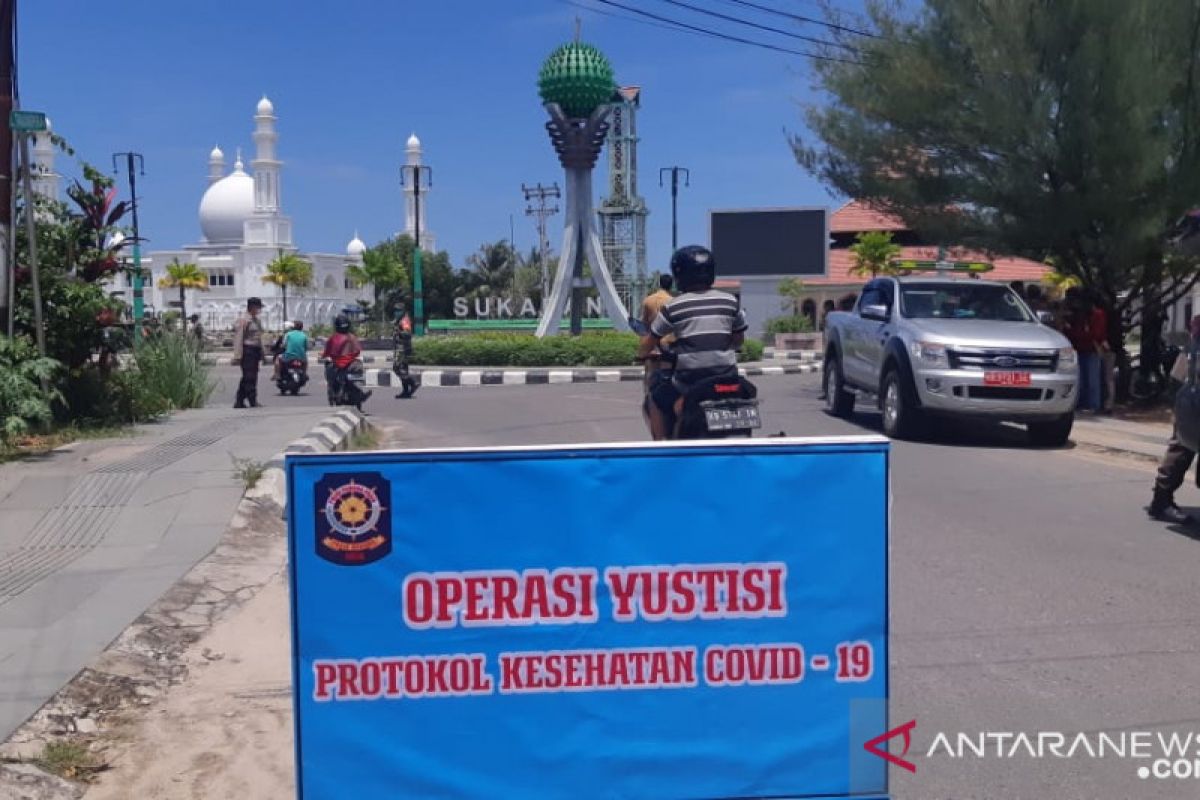 Kabupaten Kayong Utara gelar operasi yustisi tegakkan protokol kesehatan