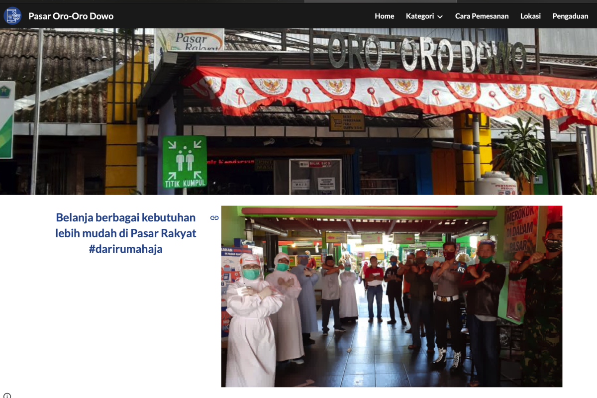 Warga Kota Malang mulai manfaatkan sistem belanja daring pasar rakyat