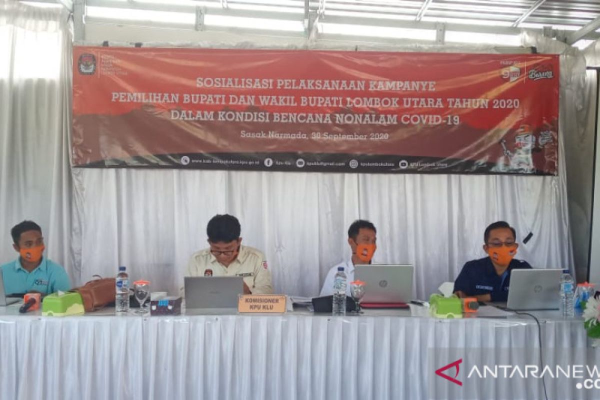 KPU Lombok Utara sosialisasikan pelaksanaan kampanye pilkada