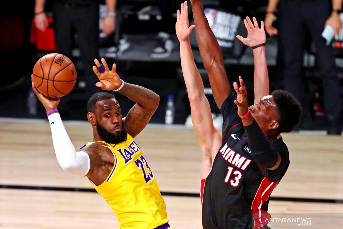 Gim 1 final NBA, Lakers dominan untuk menangi atas Miami Heat